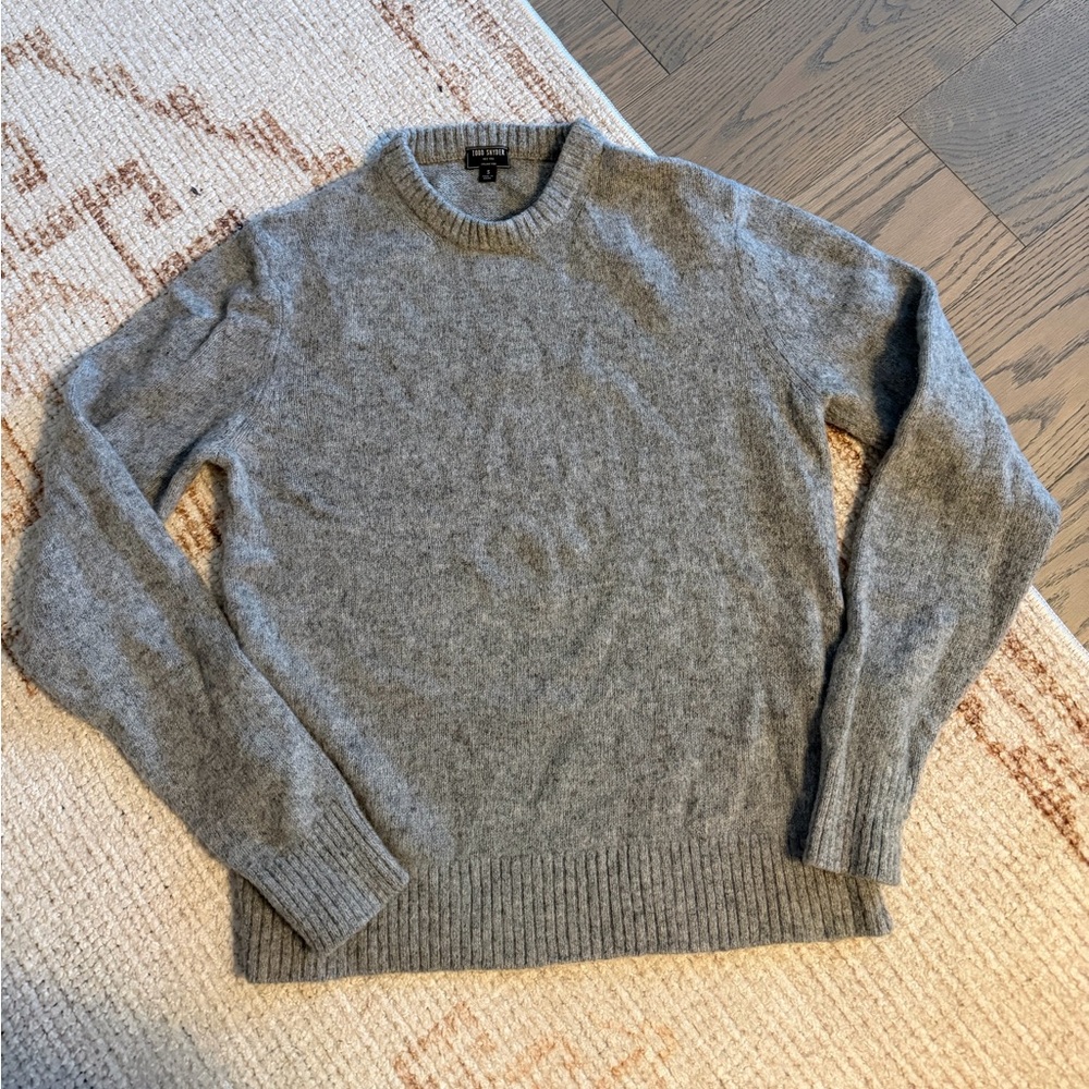 Todd Snyder Heather Gray Crewneck Sweater